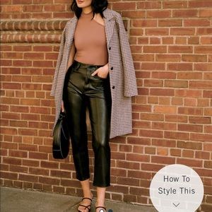 Abercrombie faux leather pants